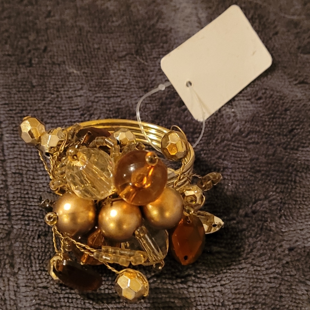 (Set of 4) Jeweled Napkin Ring